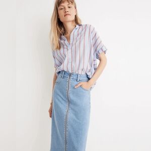 Madewell Central Shirt in Atwater Stripe S small